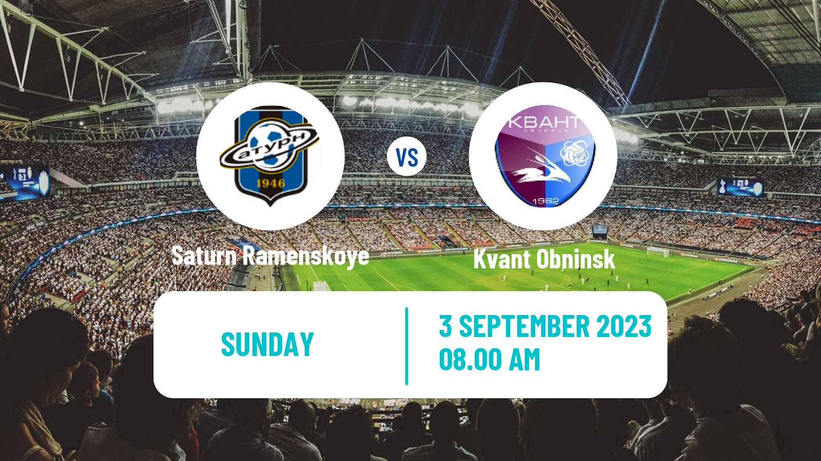 Soccer FNL 2 Division B Group 3 Saturn Ramenskoye - Kvant Obninsk