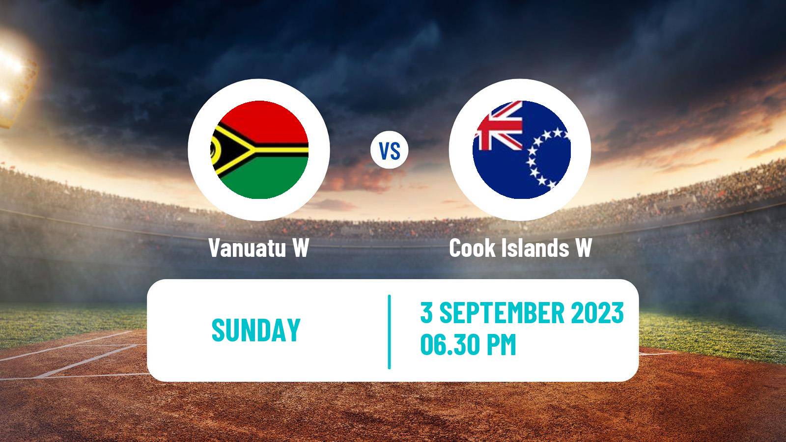 Cricket ICC World Twenty20 Women Vanuatu W - Cook Islands W
