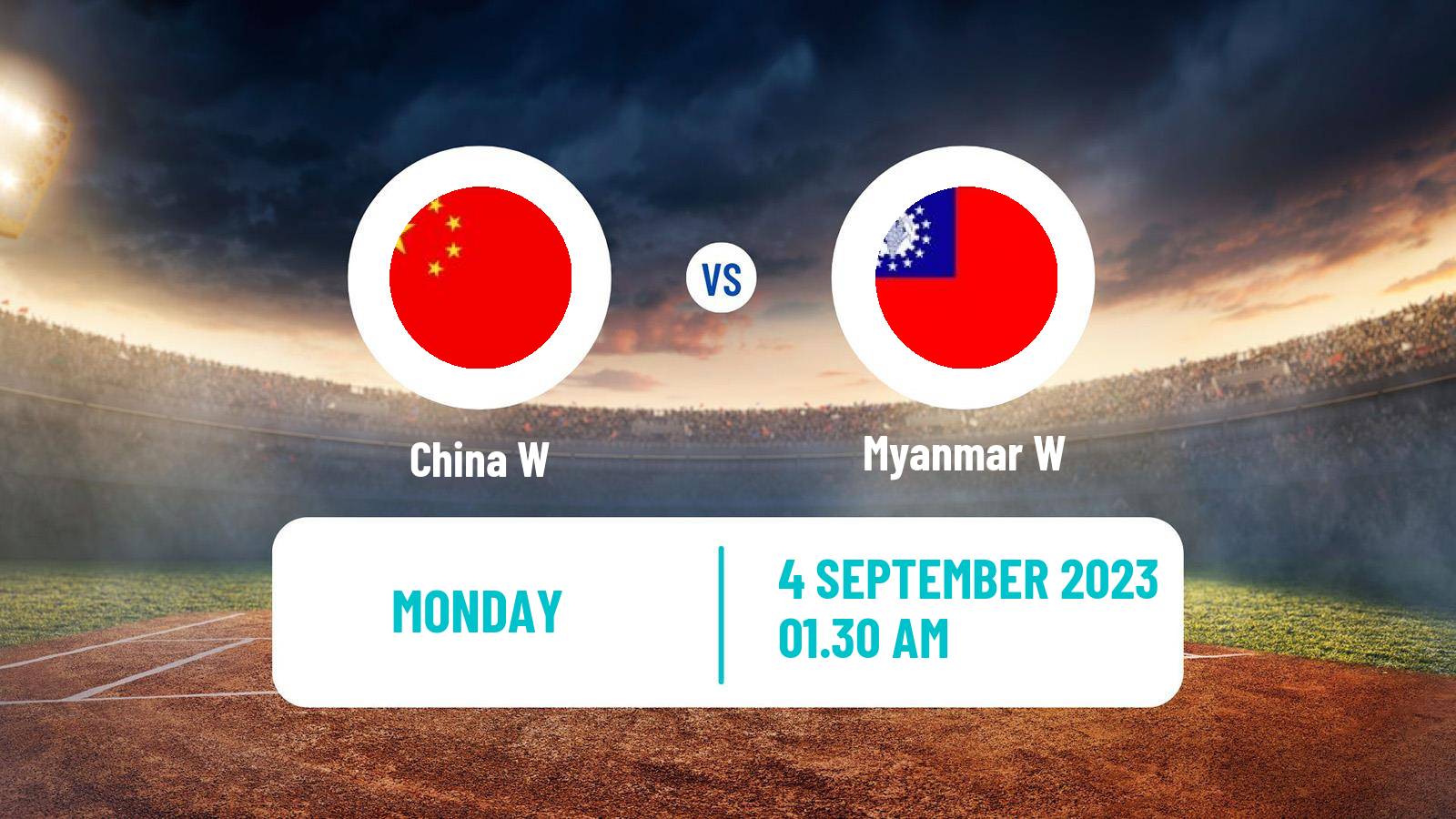 Cricket ICC World Twenty20 Women China W - Myanmar W