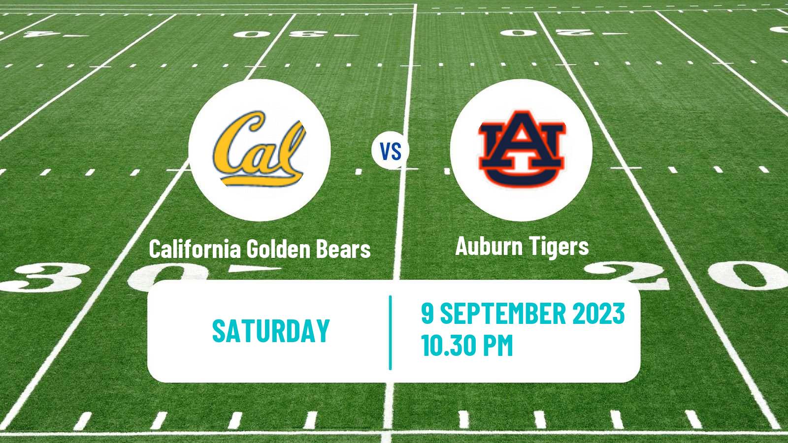 American football NCAA College Football California Golden Bears - Auburn Tigers