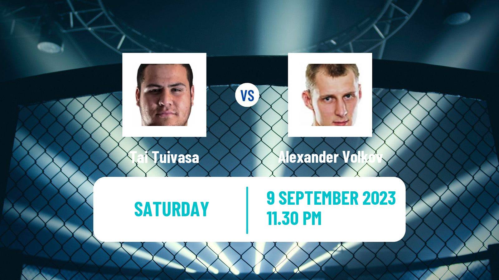 MMA Heavyweight UFC Men Tai Tuivasa - Alexander Volkov