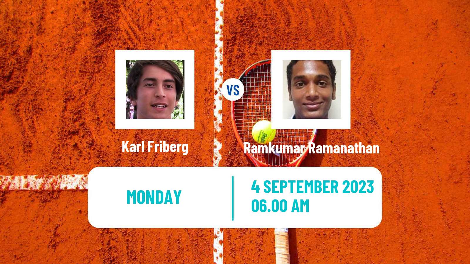 Tennis Cassis Challenger Men Karl Friberg - Ramkumar Ramanathan