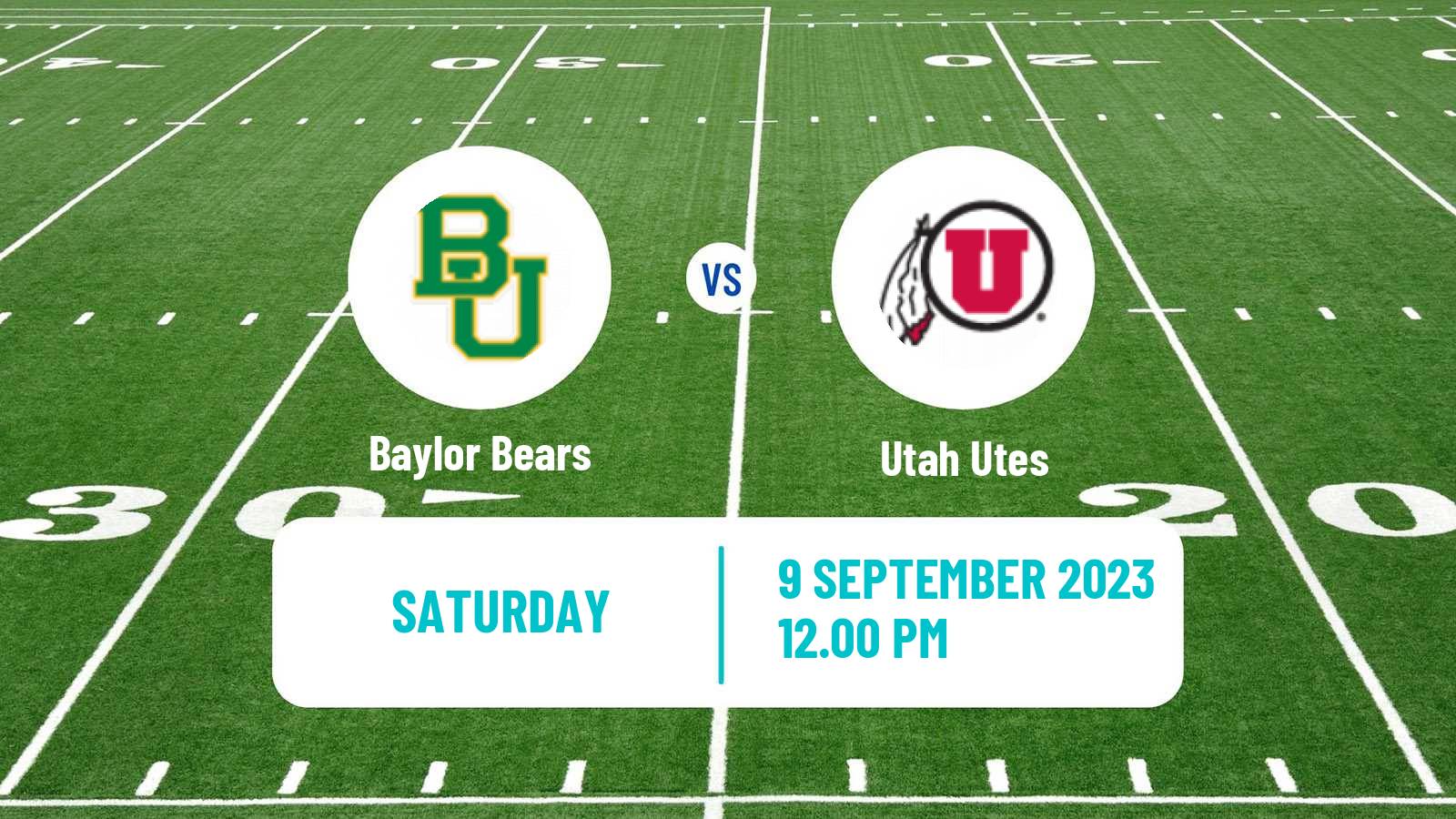 American football NCAA College Football Baylor Bears - Utah Utes