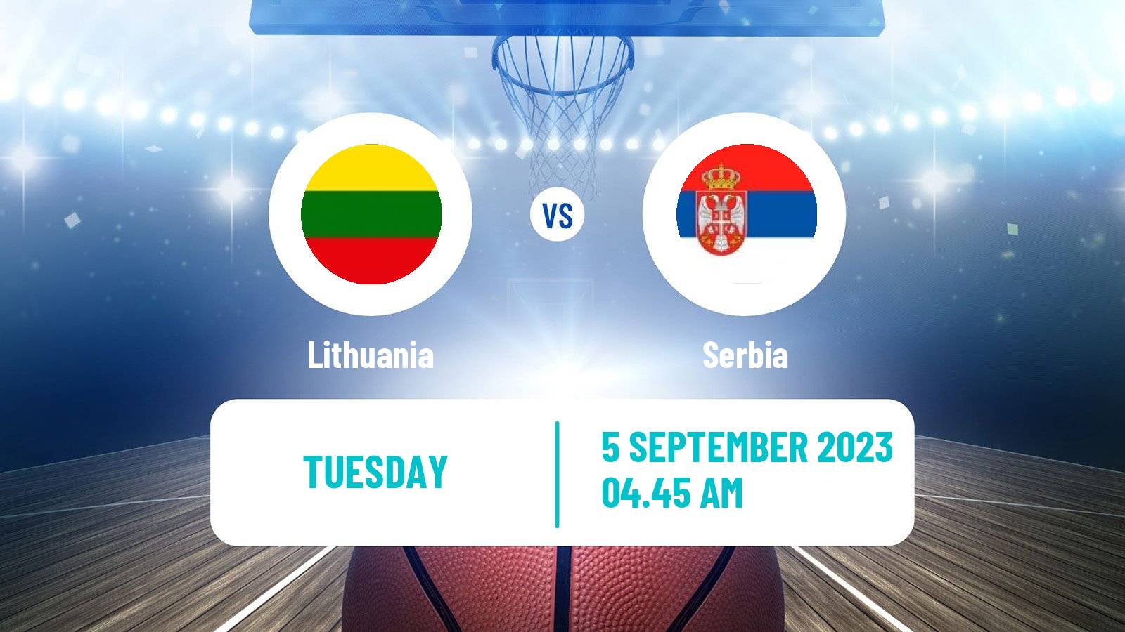 Basketball World Championship Basketball Lithuania - Serbia