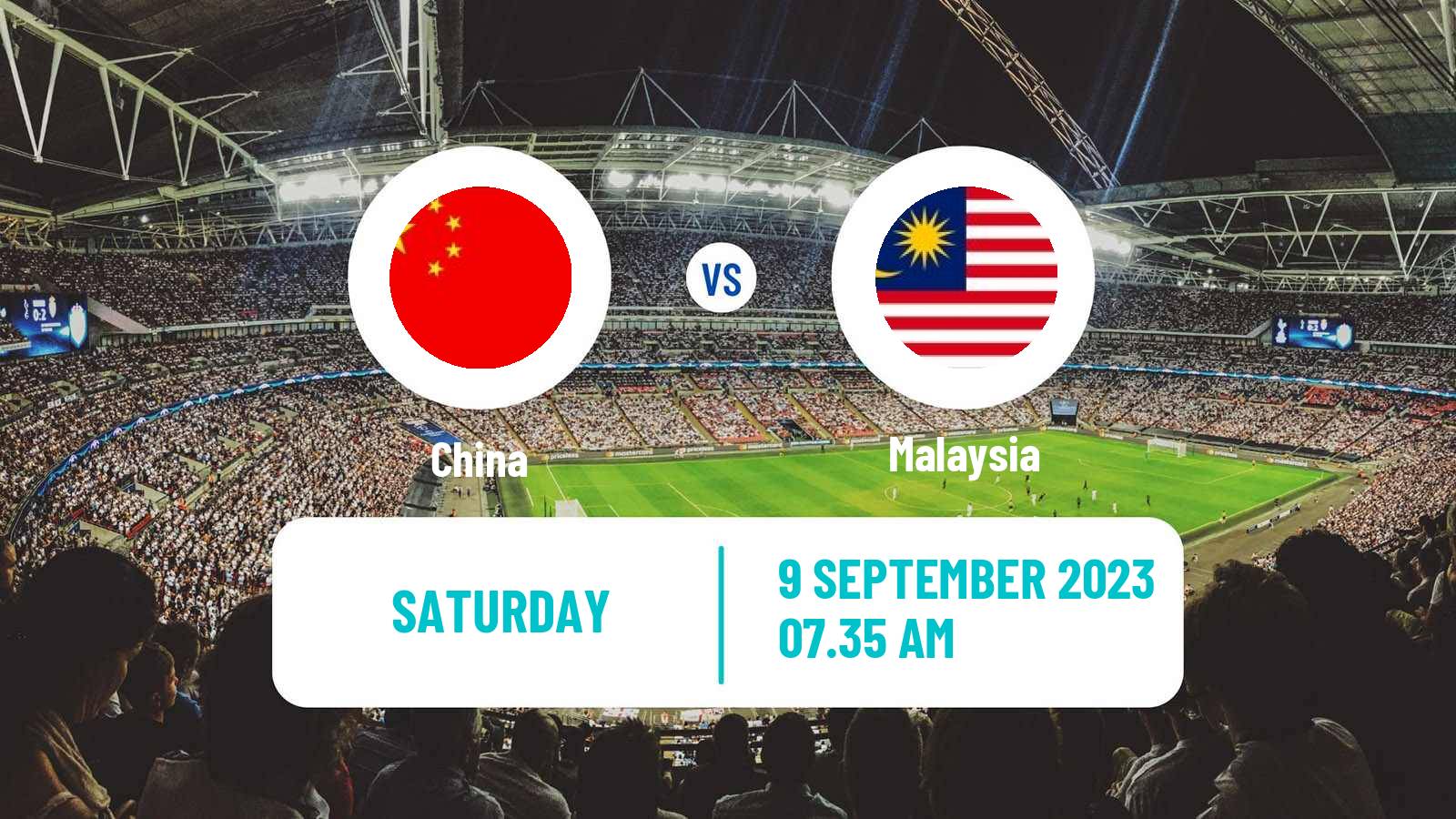 Soccer Friendly China - Malaysia