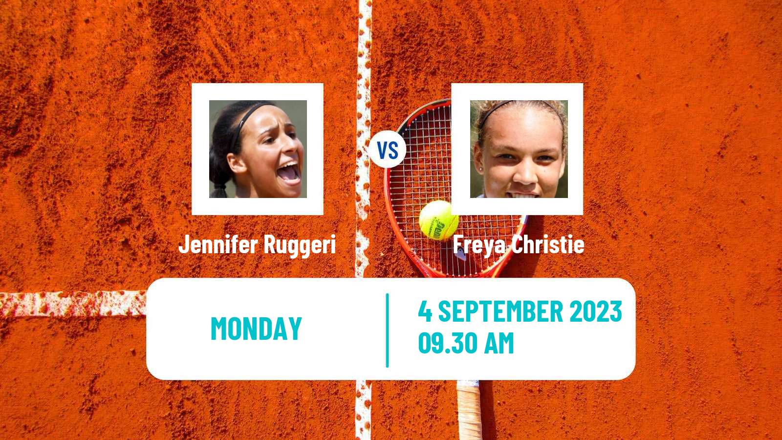 Tennis Bari Challenger Women Jennifer Ruggeri - Freya Christie