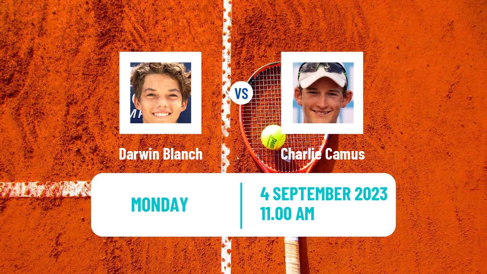 Tennis Boys Singles US Open Darwin Blanch - Charlie Camus