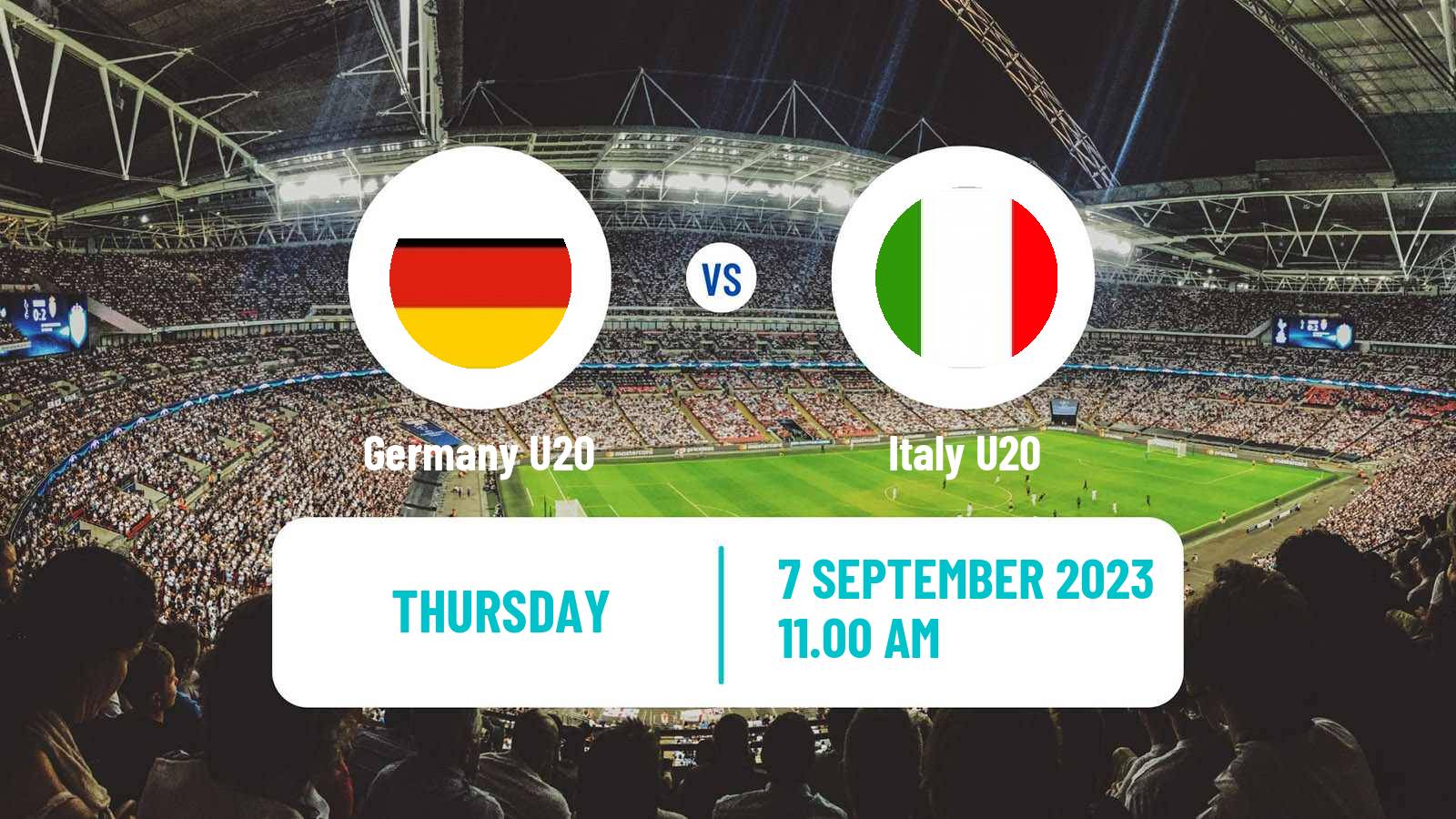 Soccer Elite League U20 Germany U20 - Italy U20