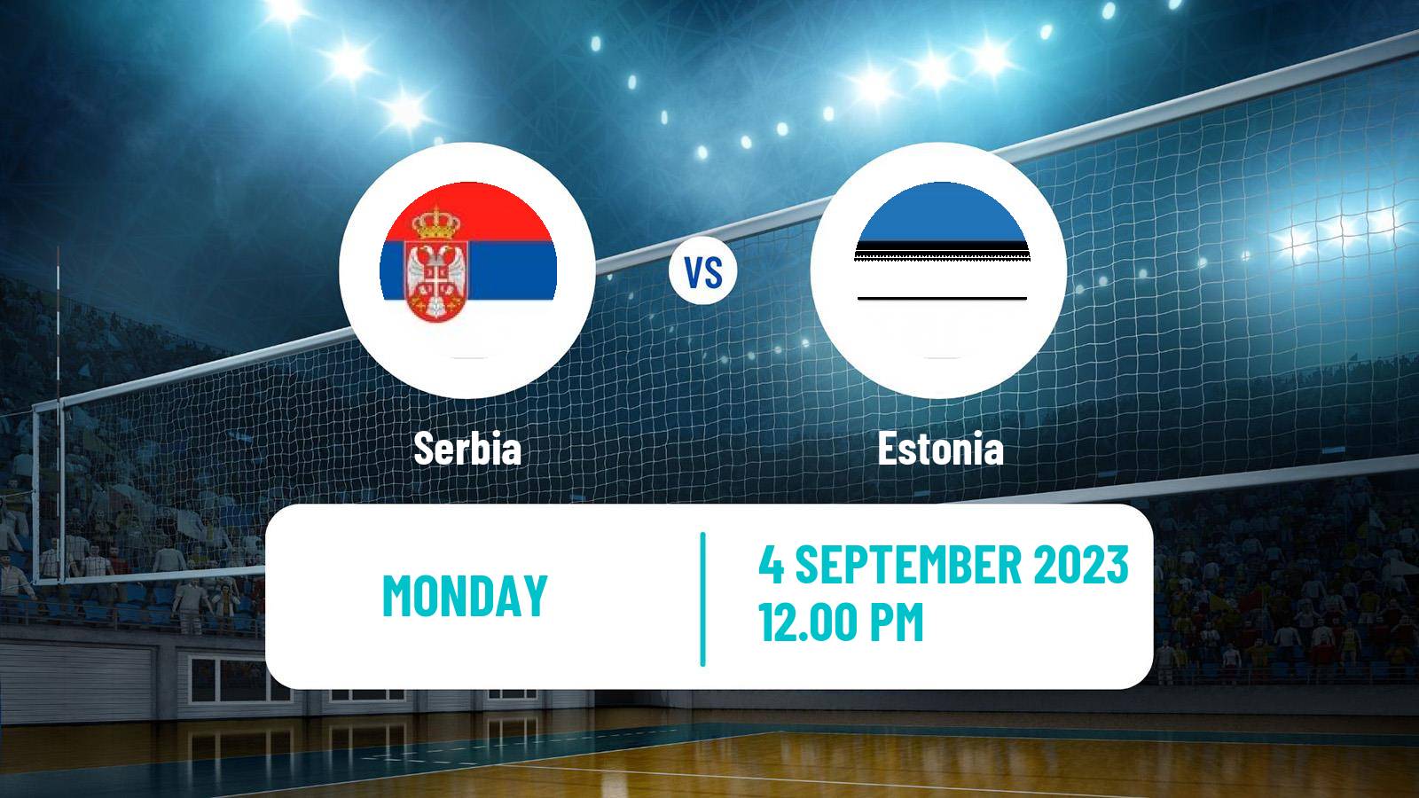 Volleyball European Championships Volleyball Serbia - Estonia