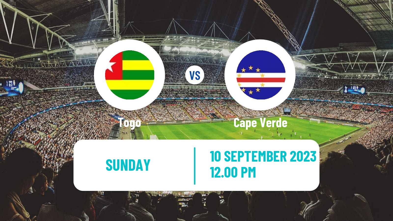 Soccer Africa Cup of Nations Togo - Cape Verde