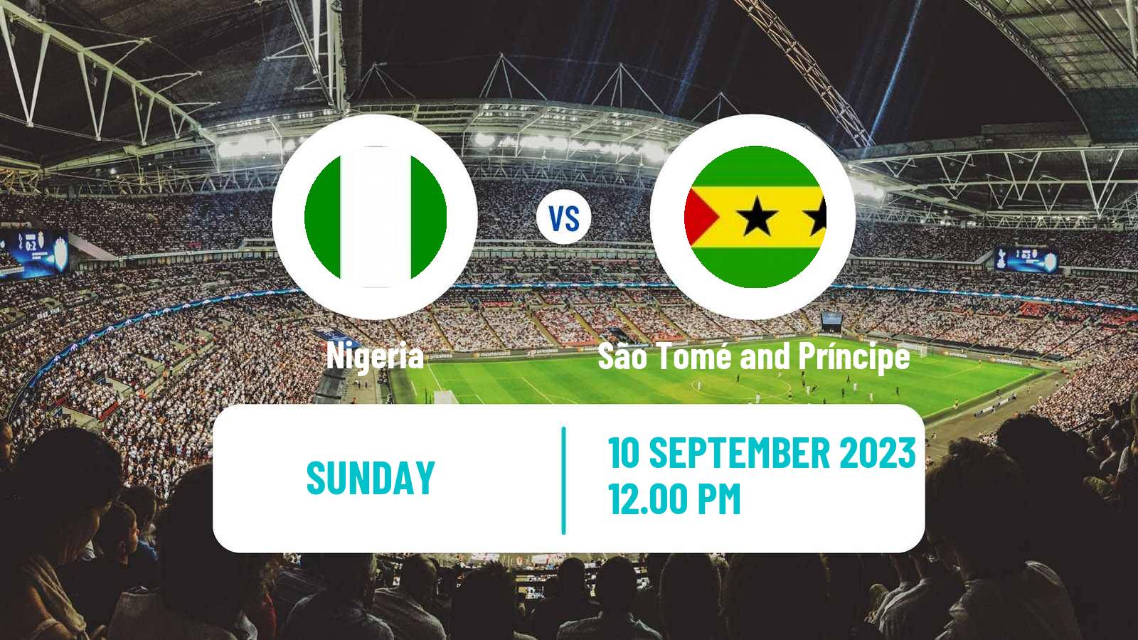 Soccer Africa Cup of Nations Nigeria - São Tomé and Príncipe