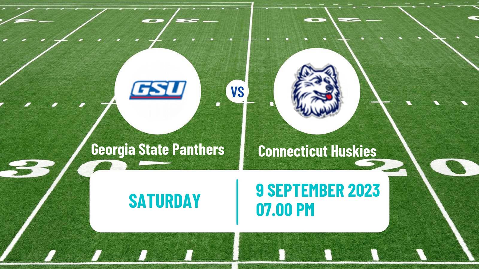 American football NCAA College Football Georgia State Panthers - Connecticut Huskies