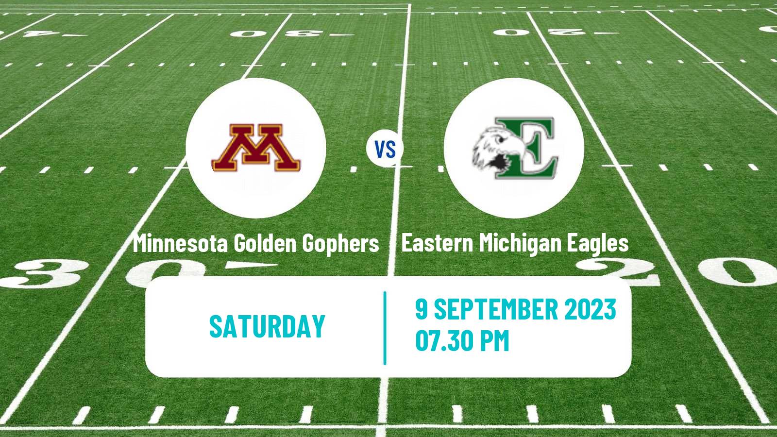 American football NCAA College Football Minnesota Golden Gophers - Eastern Michigan Eagles