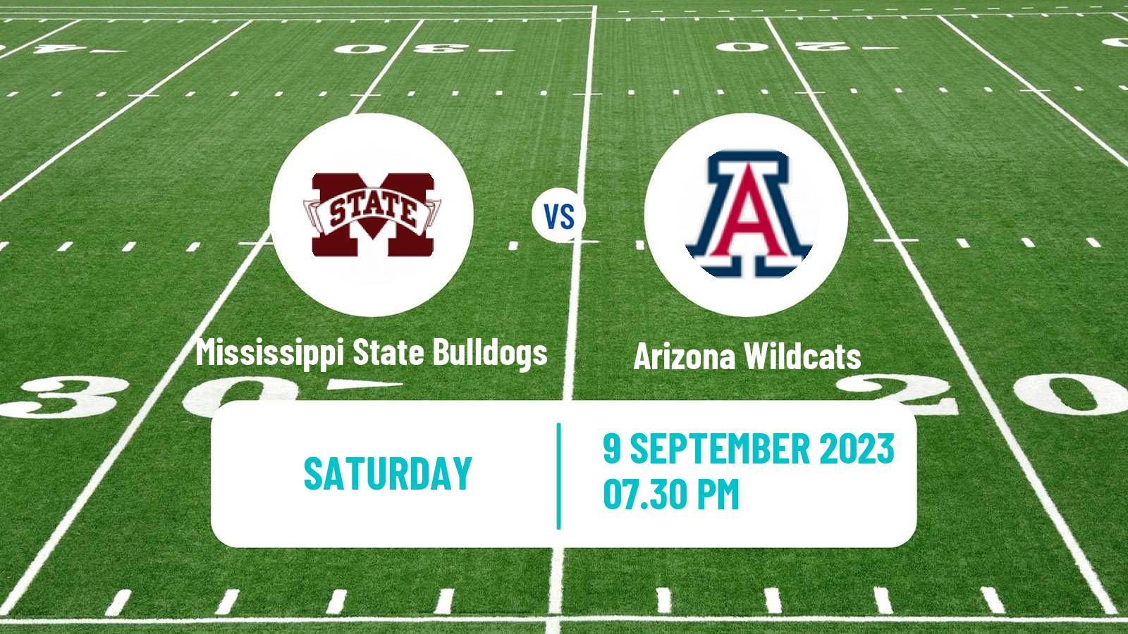 American football NCAA College Football Mississippi State Bulldogs - Arizona Wildcats