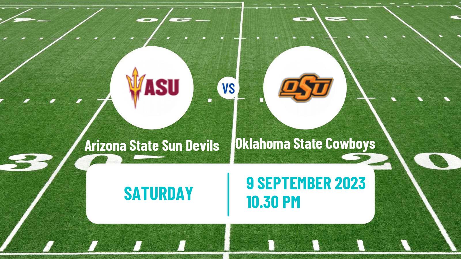 American football NCAA College Football Arizona State Sun Devils - Oklahoma State Cowboys