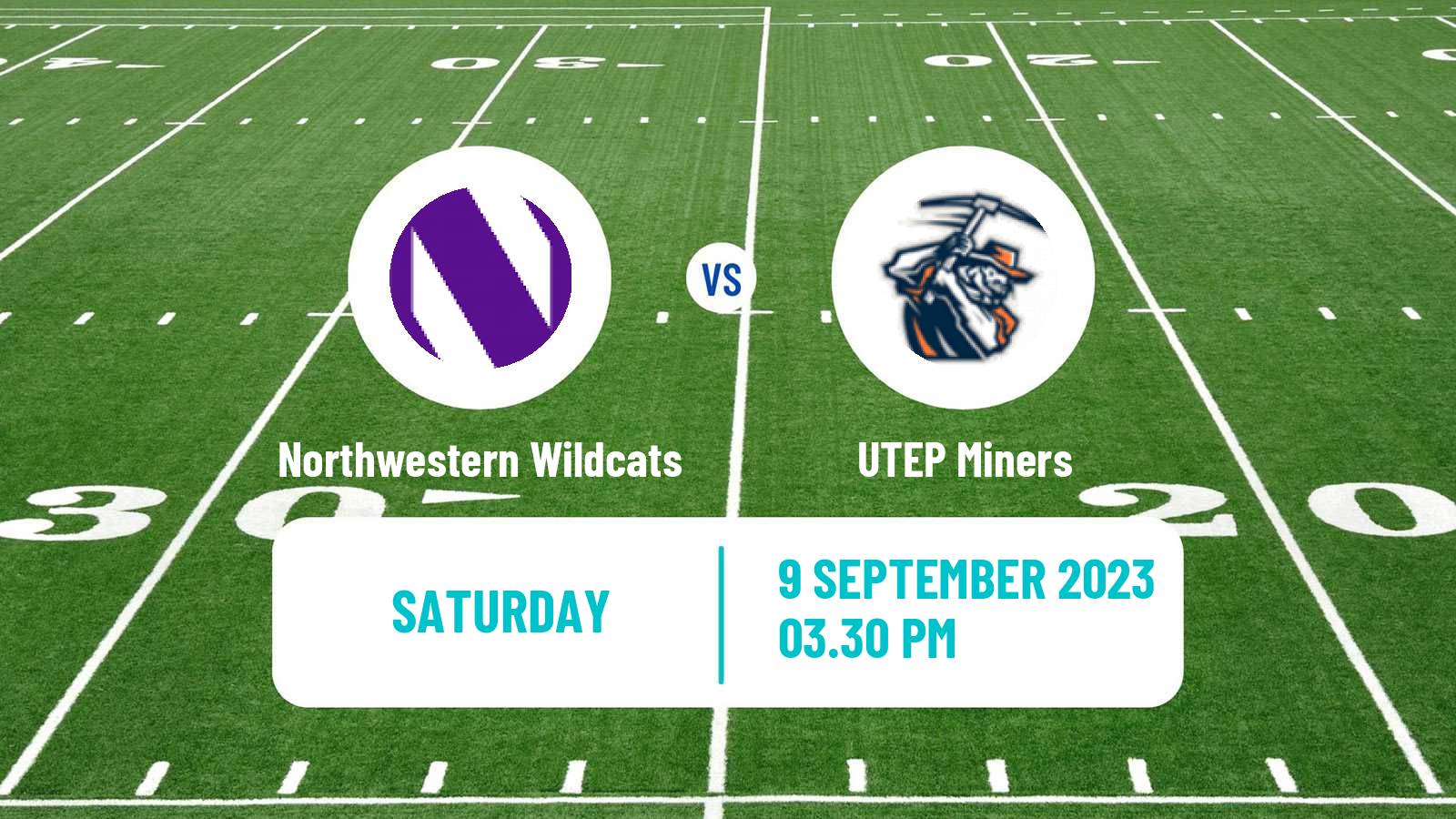 American football NCAA College Football Northwestern Wildcats - UTEP Miners