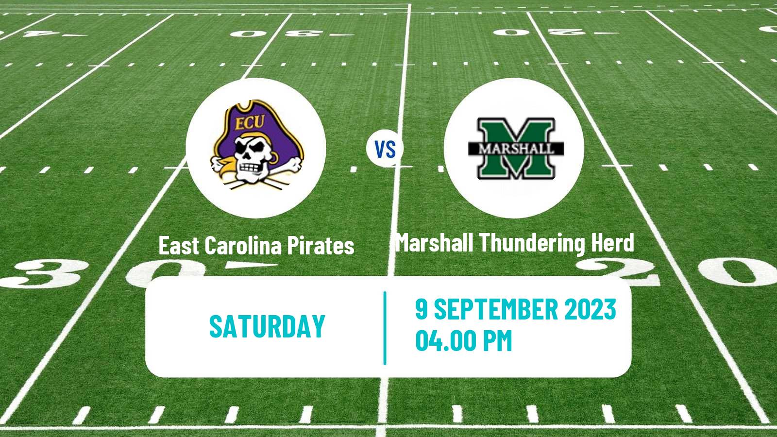 American football NCAA College Football East Carolina Pirates - Marshall Thundering Herd