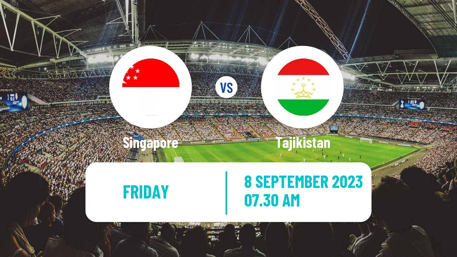 Soccer Friendly Singapore - Tajikistan