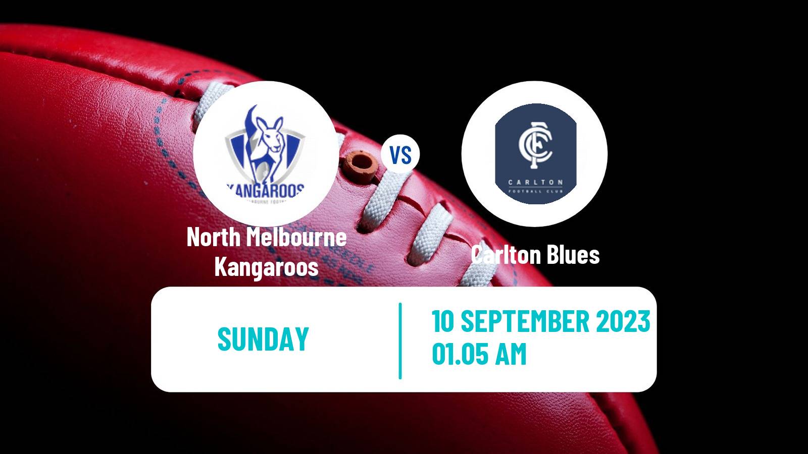 Aussie rules AFL Women North Melbourne Kangaroos - Carlton Blues