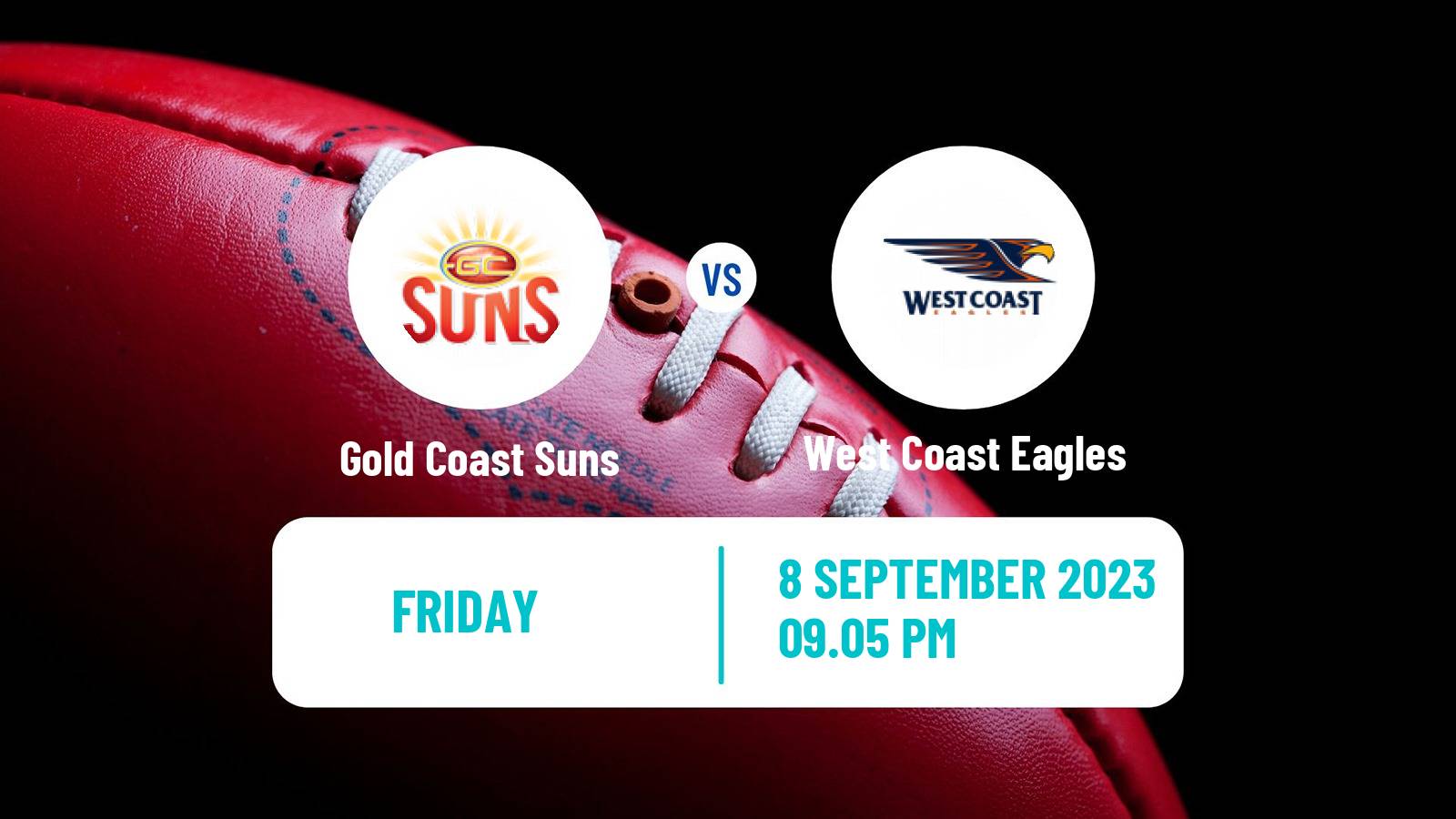 Aussie rules AFL Women Gold Coast Suns - West Coast Eagles
