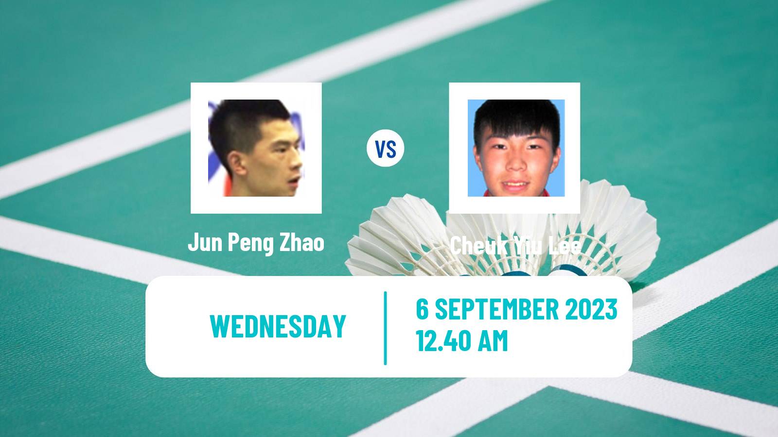 Badminton BWF World Tour Victor China Open Men Jun Peng Zhao - Cheuk Yiu Lee