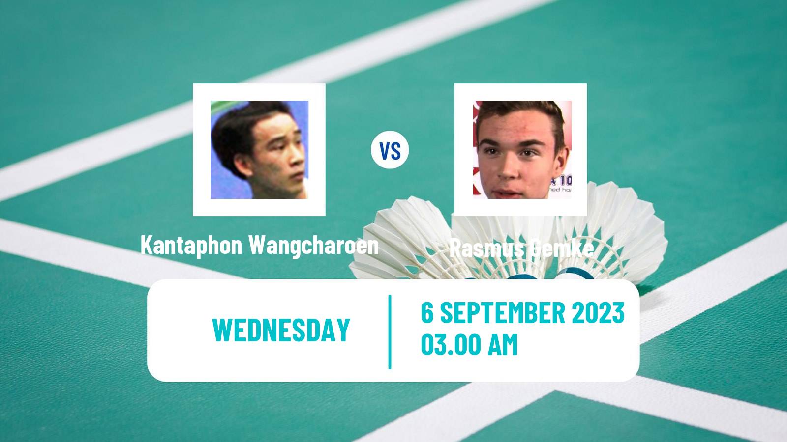 Badminton BWF World Tour Victor China Open Men Kantaphon Wangcharoen - Rasmus Gemke