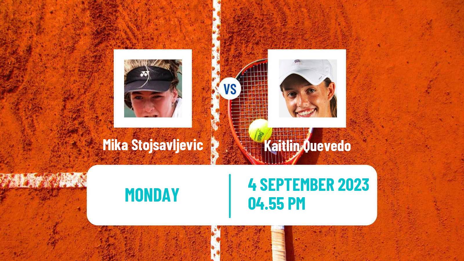 Tennis Girls Singles US Open Mika Stojsavljevic - Kaitlin Quevedo