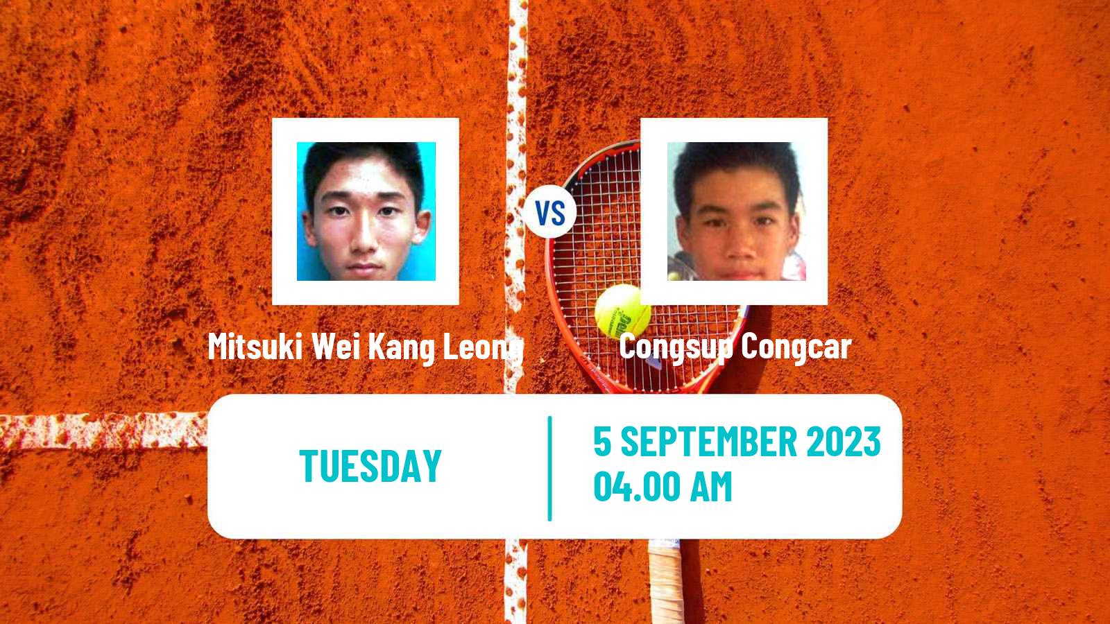Tennis ITF M15 Nakhon Si Thammarat 8 Men Mitsuki Wei Kang Leong - Congsup Congcar
