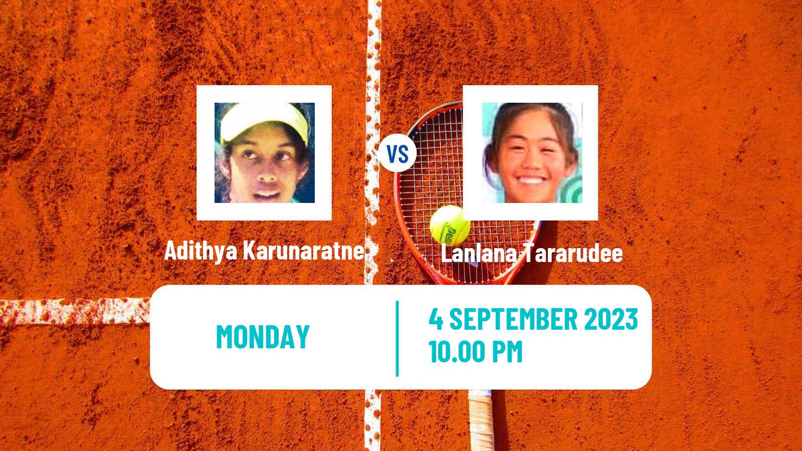 Tennis ITF W25 Nakhon Si Thammarat 4 Women Adithya Karunaratne - Lanlana Tararudee