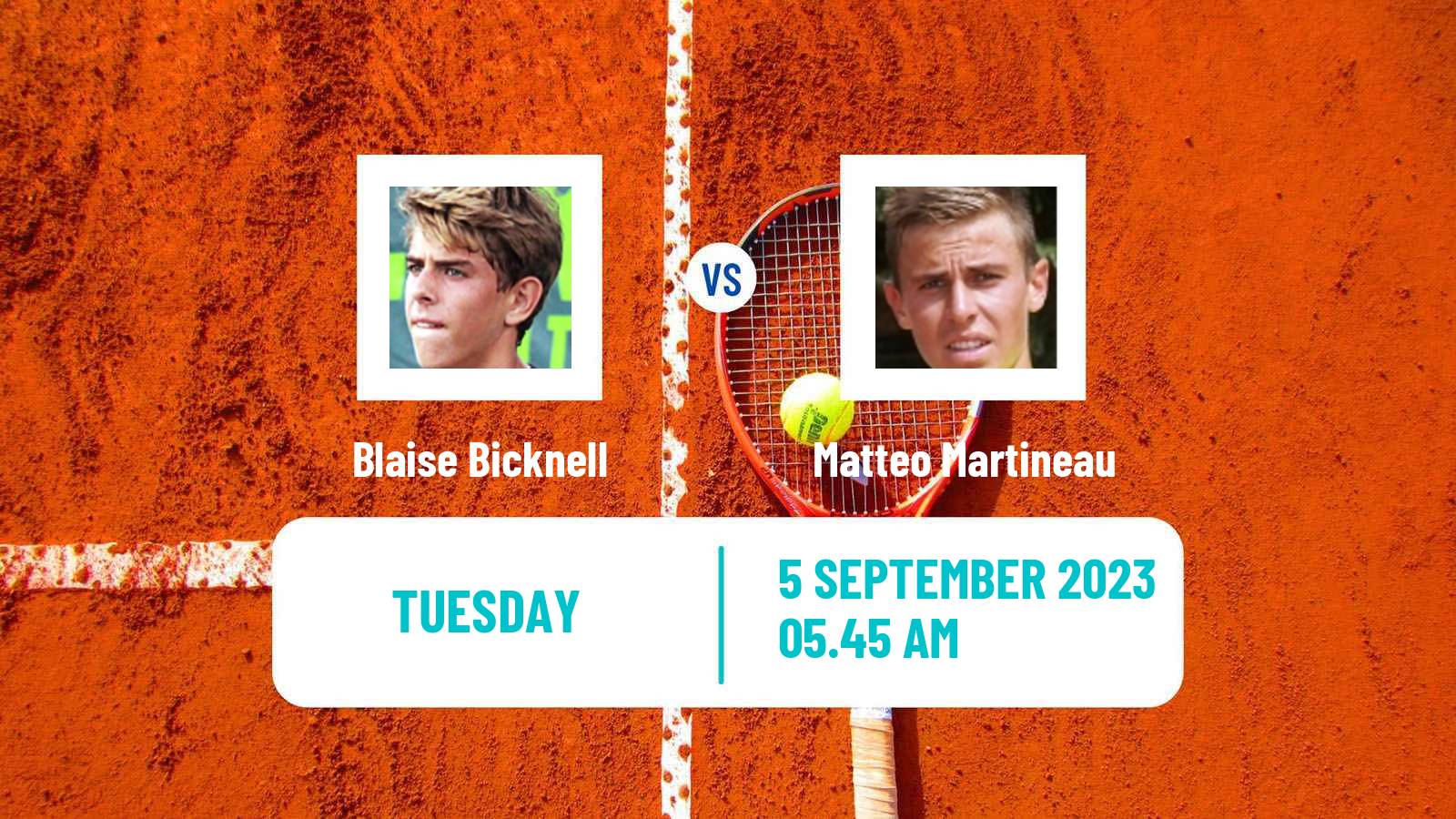 Tennis Istanbul Challenger Men Blaise Bicknell - Matteo Martineau