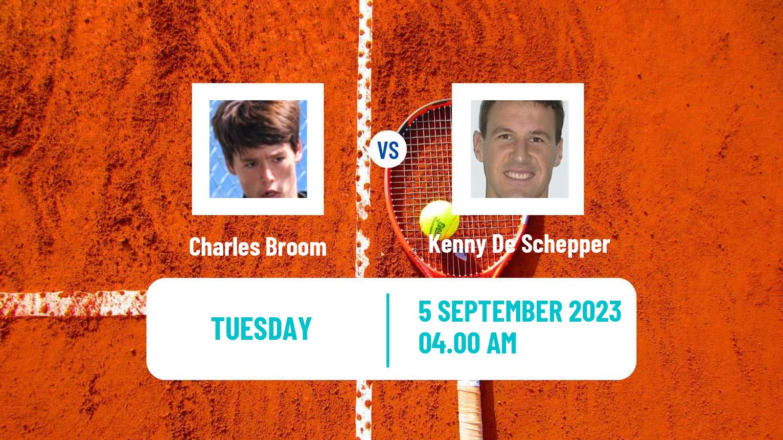 Tennis Cassis Challenger Men Charles Broom - Kenny De Schepper