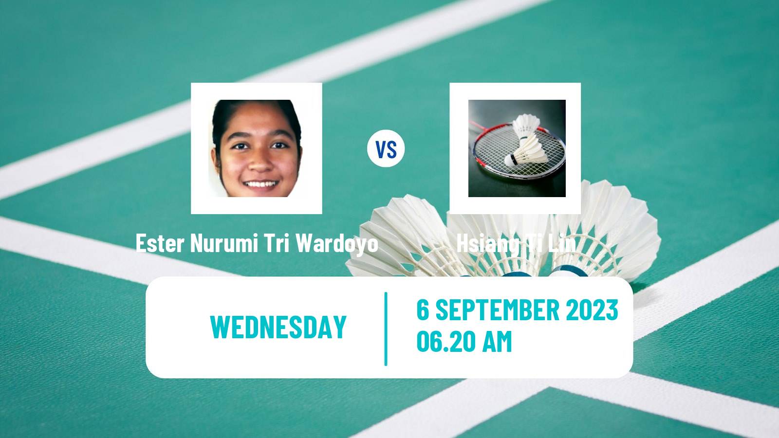 Badminton BWF World Tour Indonesia Masters 2 Women Ester Nurumi Tri Wardoyo - Hsiang Ti Lin