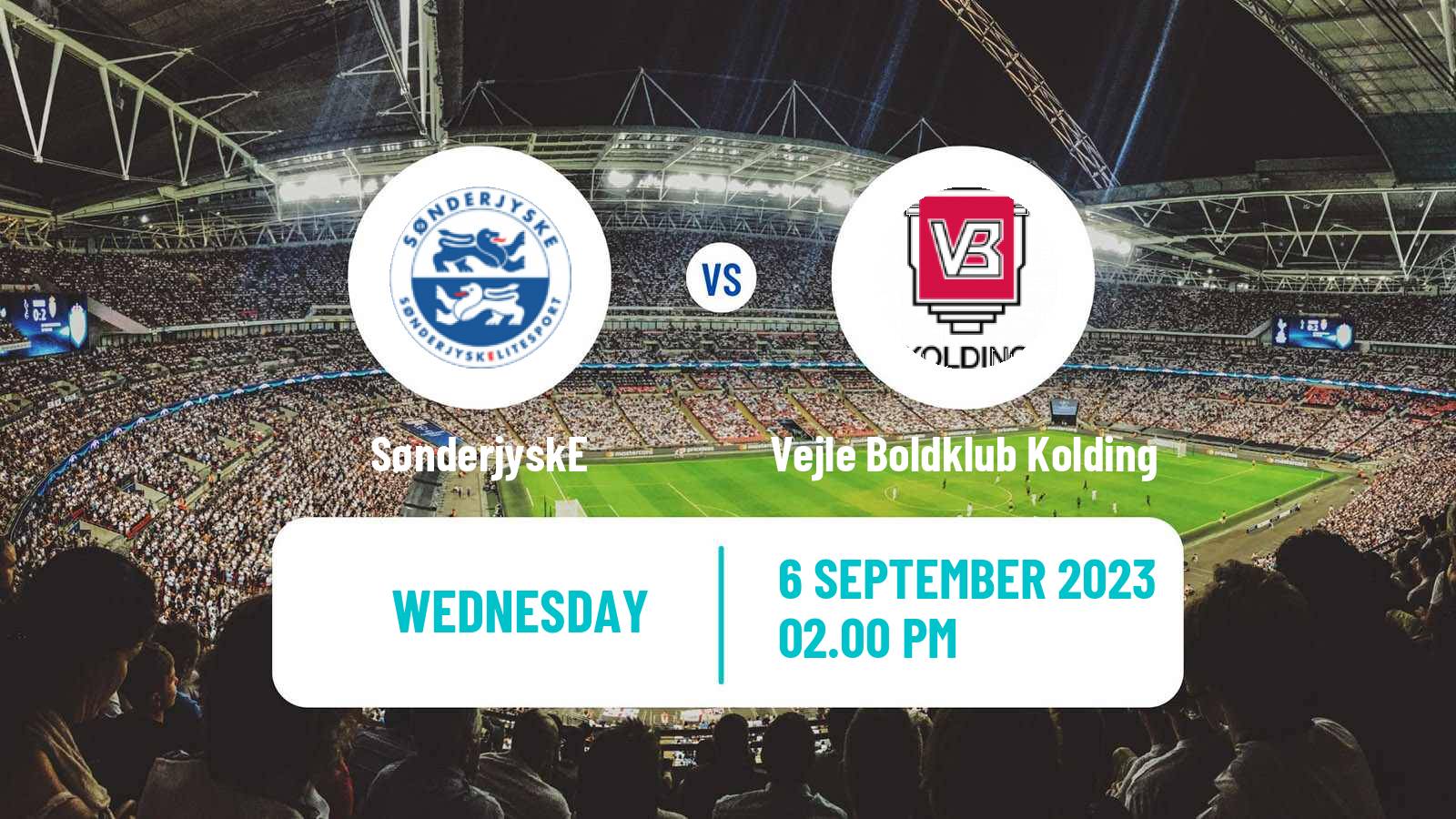 Soccer Danish Landspokal Cup SønderjyskE - Vejle Boldklub Kolding