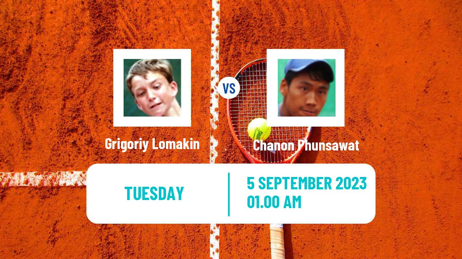 Tennis ITF M15 Nakhon Si Thammarat 8 Men Grigoriy Lomakin - Chanon Phunsawat