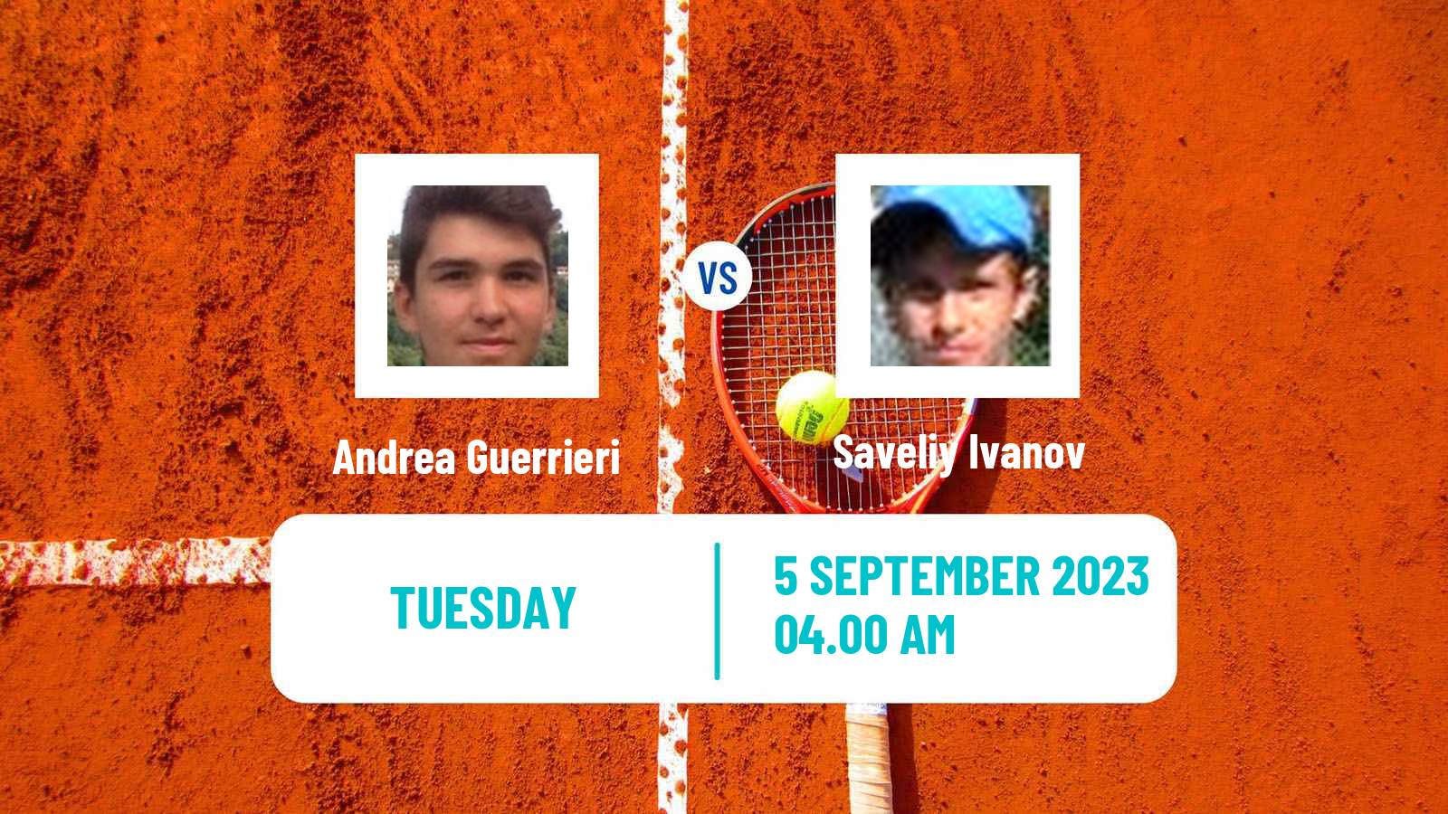 Tennis ITF M15 Monastir 36 Men 2023 Andrea Guerrieri - Saveliy Ivanov