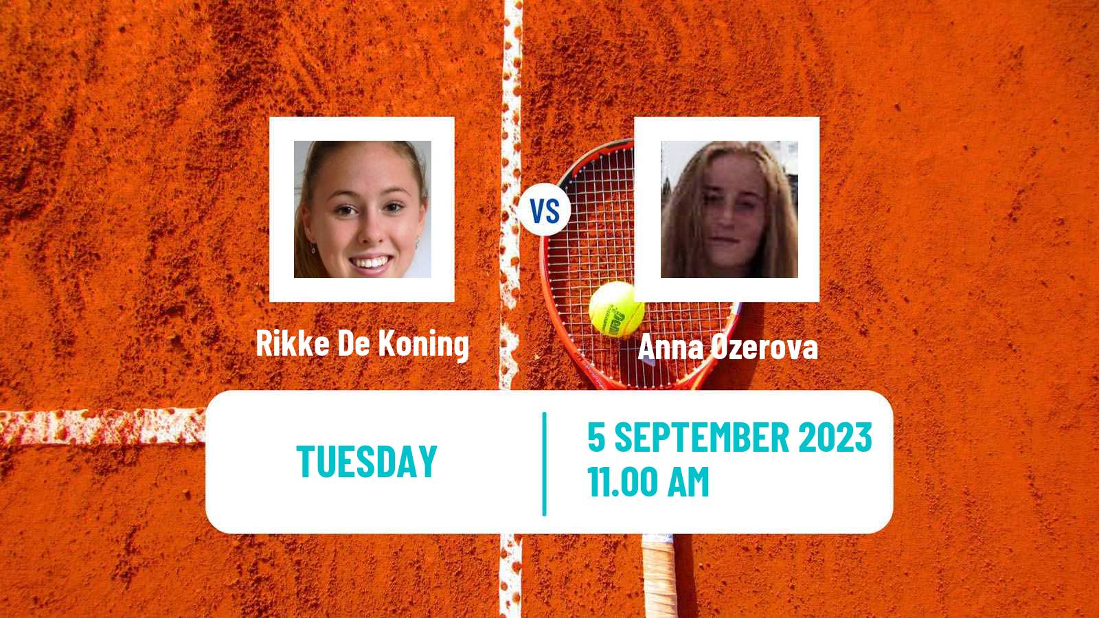 Tennis ITF W15 Haren Women Rikke De Koning - Anna Ozerova
