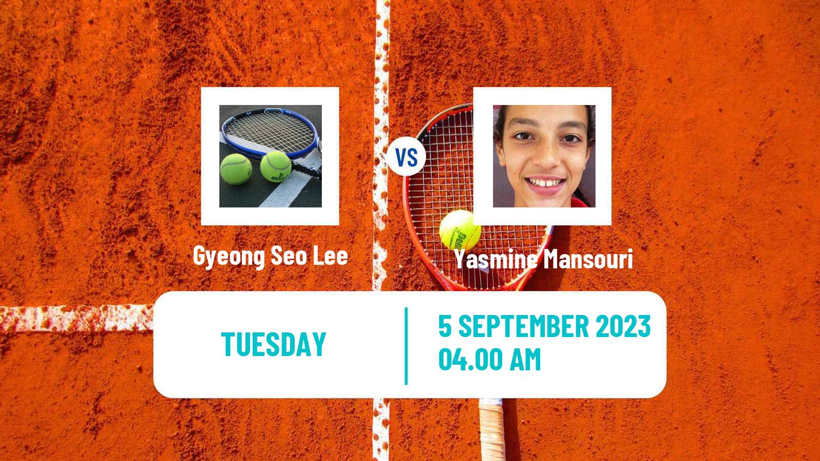 Tennis ITF W25 Zaragoza Women Gyeong Seo Lee - Yasmine Mansouri