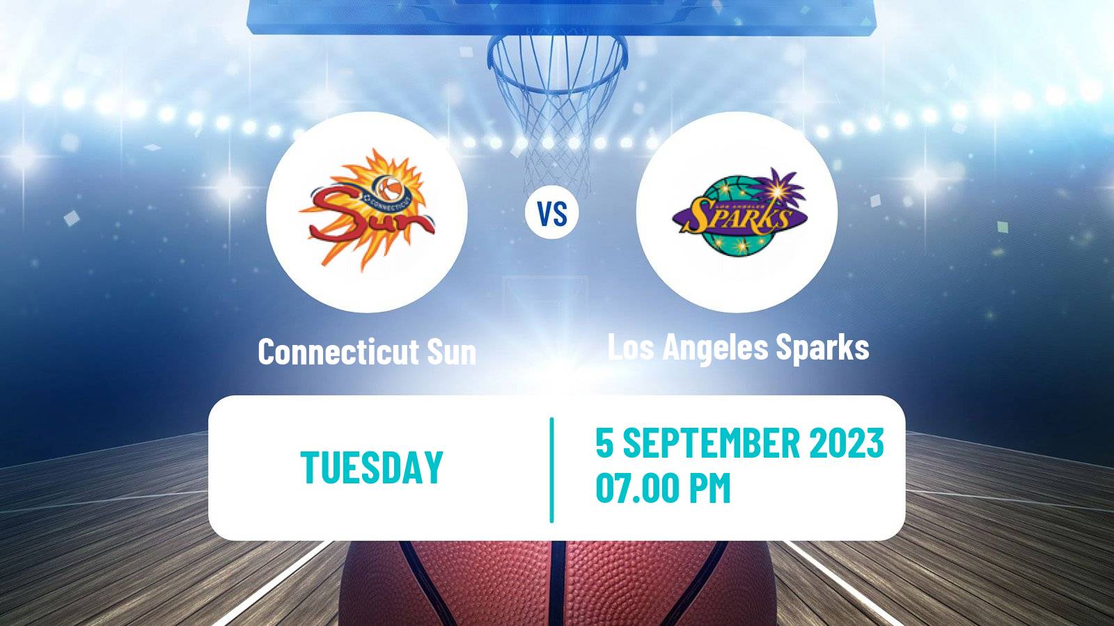 Basketball WNBA Connecticut Sun - Los Angeles Sparks