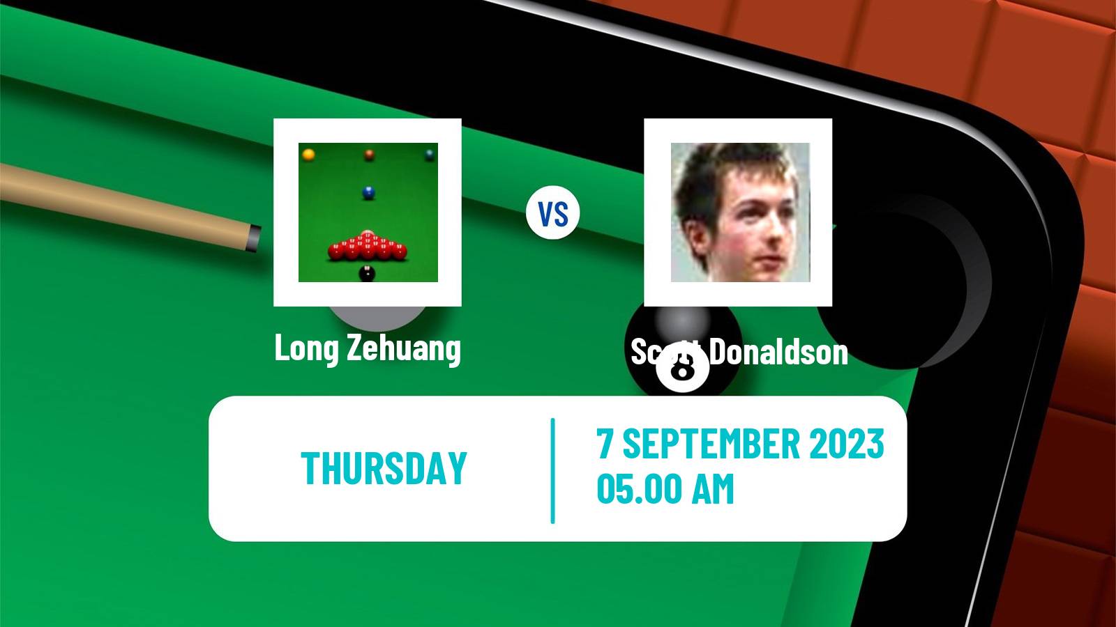 Snooker English Open Long Zehuang - Scott Donaldson
