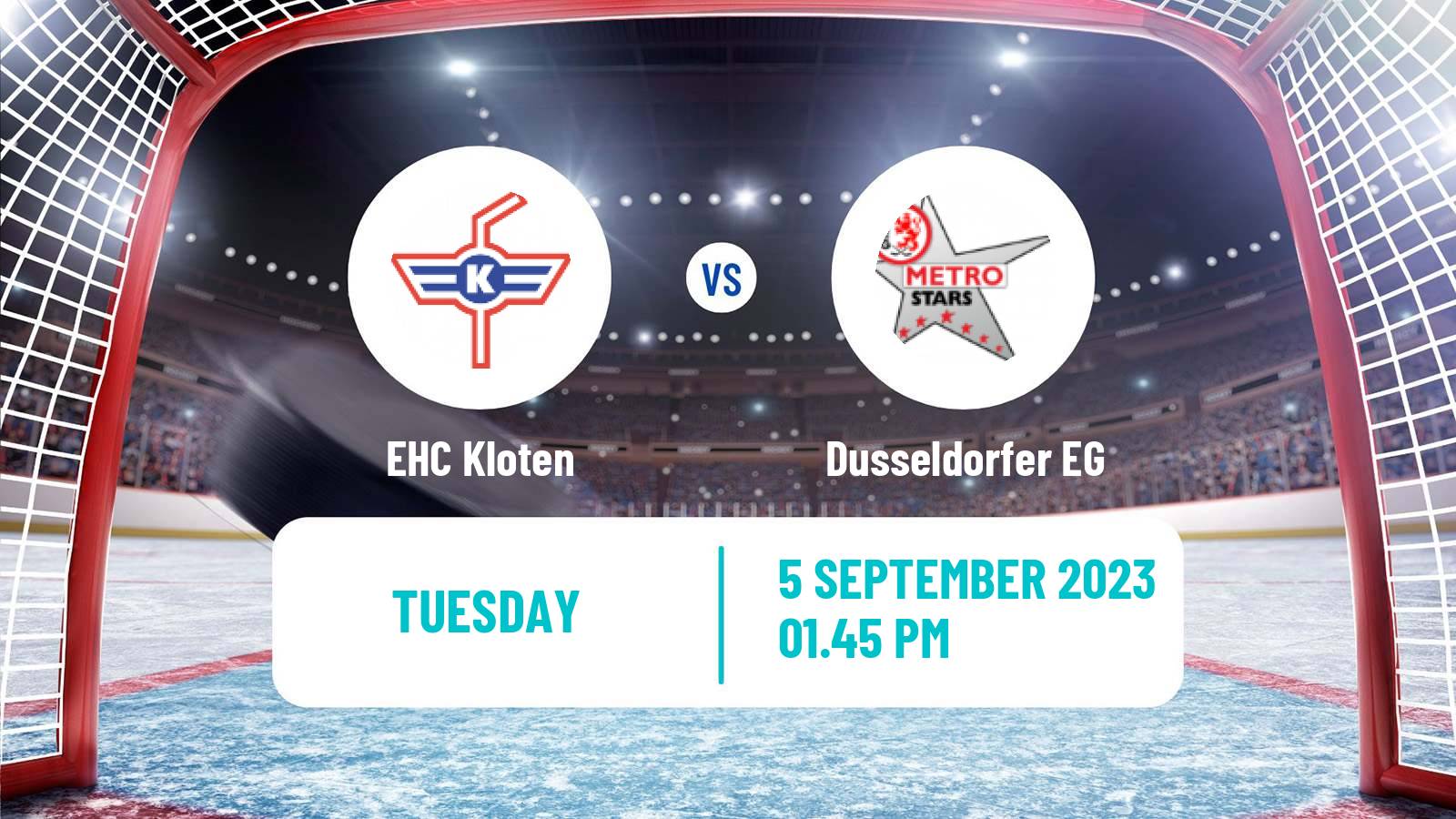 Hockey Club Friendly Ice Hockey EHC Kloten - Dusseldorfer EG