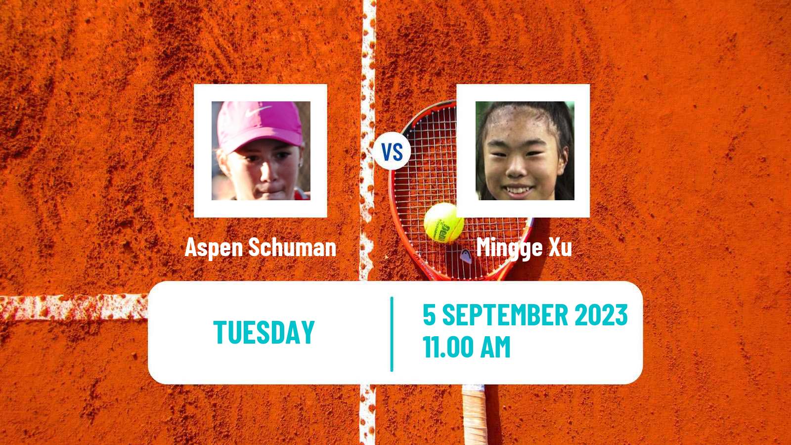 Tennis Girls Singles US Open Aspen Schuman - Mingge Xu