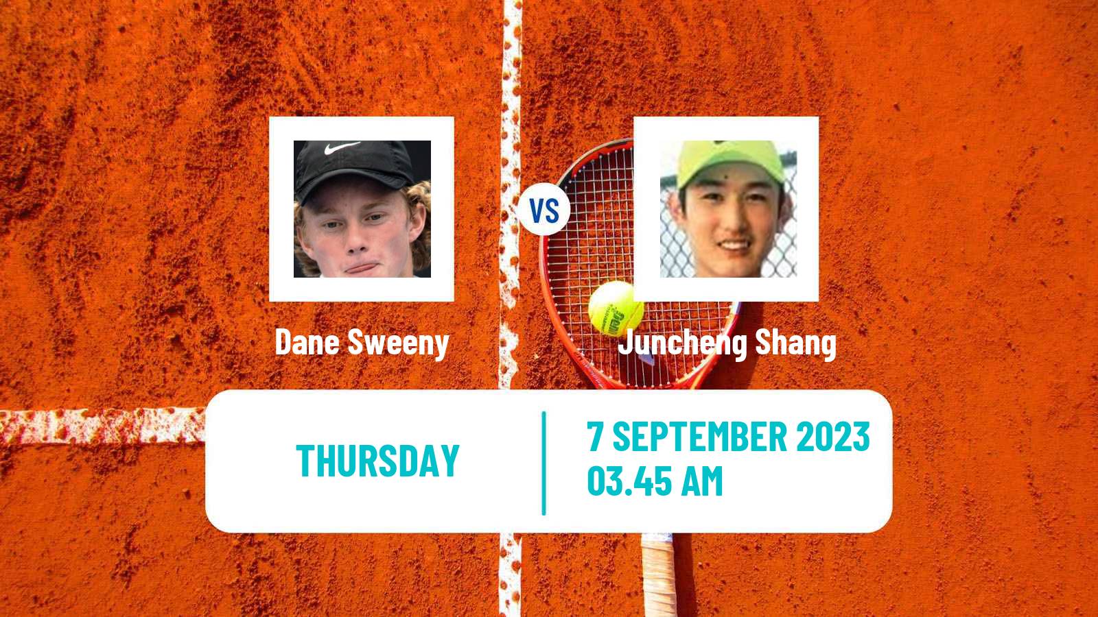 Tennis Shanghai Challenger Men Dane Sweeny - Juncheng Shang