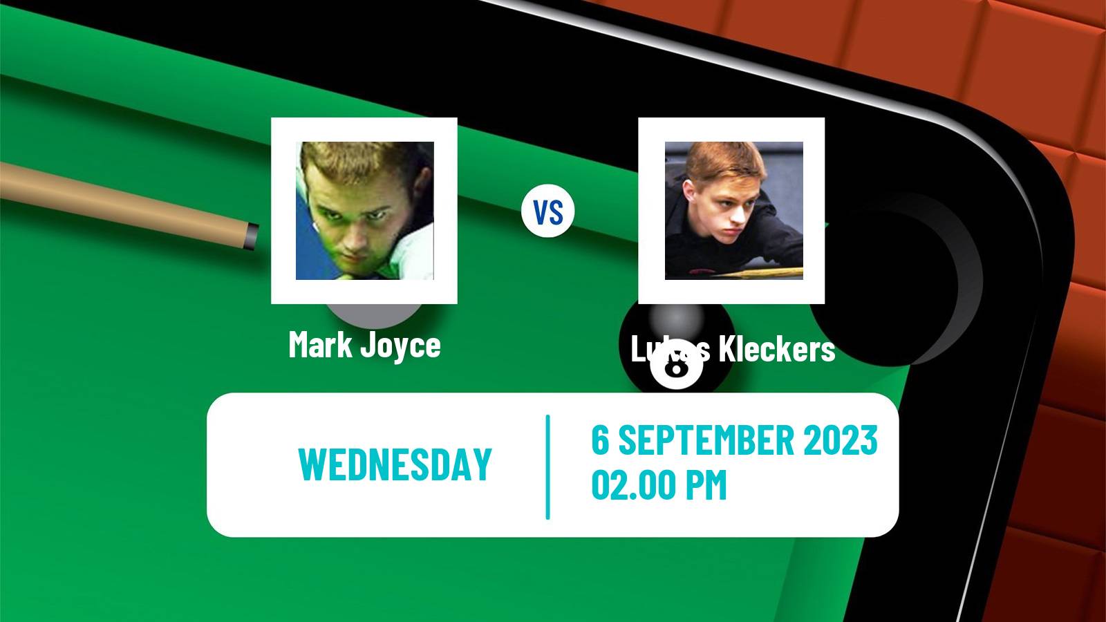 Snooker English Open Mark Joyce - Lukas Kleckers