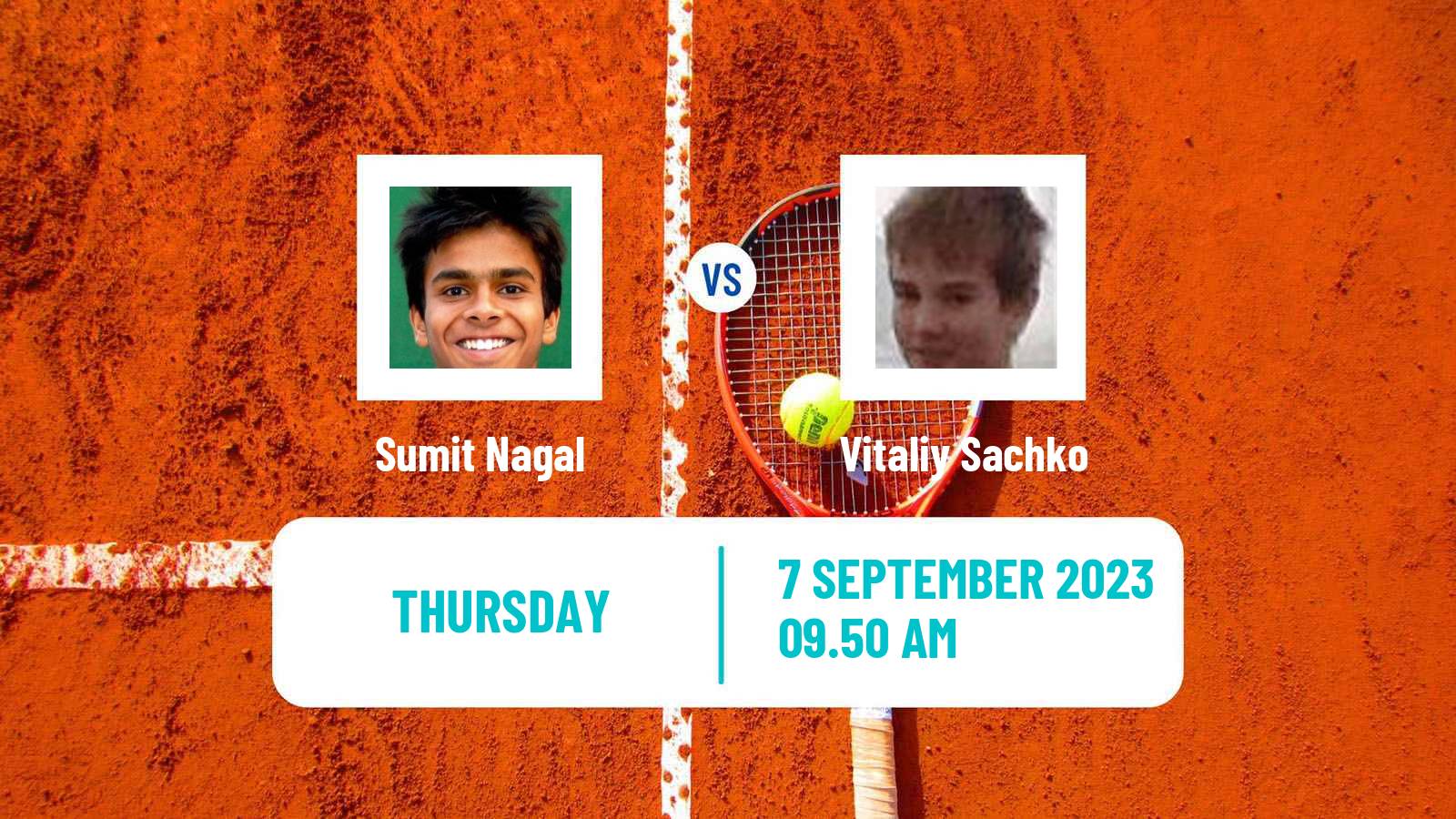 Tennis Tulln Challenger Men Sumit Nagal - Vitaliy Sachko