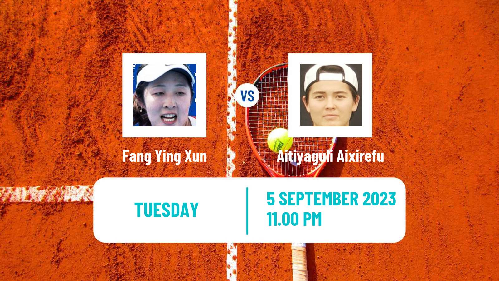 Tennis ITF W15 Shenzhen Women Fang Ying Xun - Aitiyaguli Aixirefu