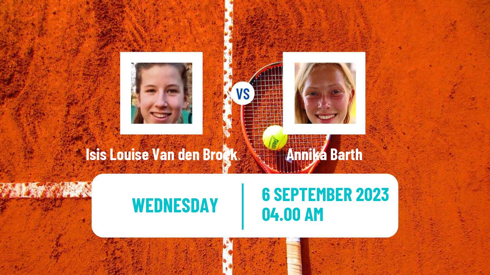 Tennis ITF W15 Haren Women Isis Louise Van den Broek - Annika Barth