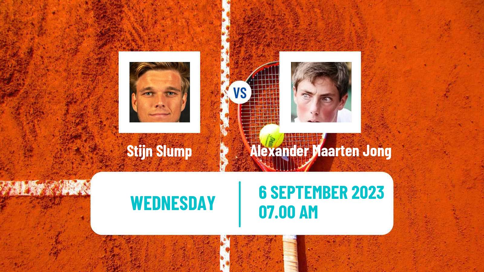 Tennis ITF M15 Haren Men Stijn Slump - Alexander Maarten Jong