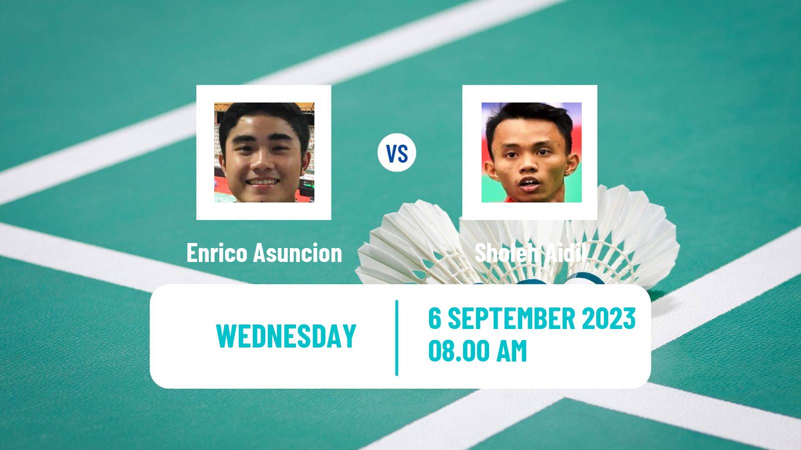 Badminton BWF World Tour Indonesia Masters 2 Men Enrico Asuncion - Sholeh Aidil