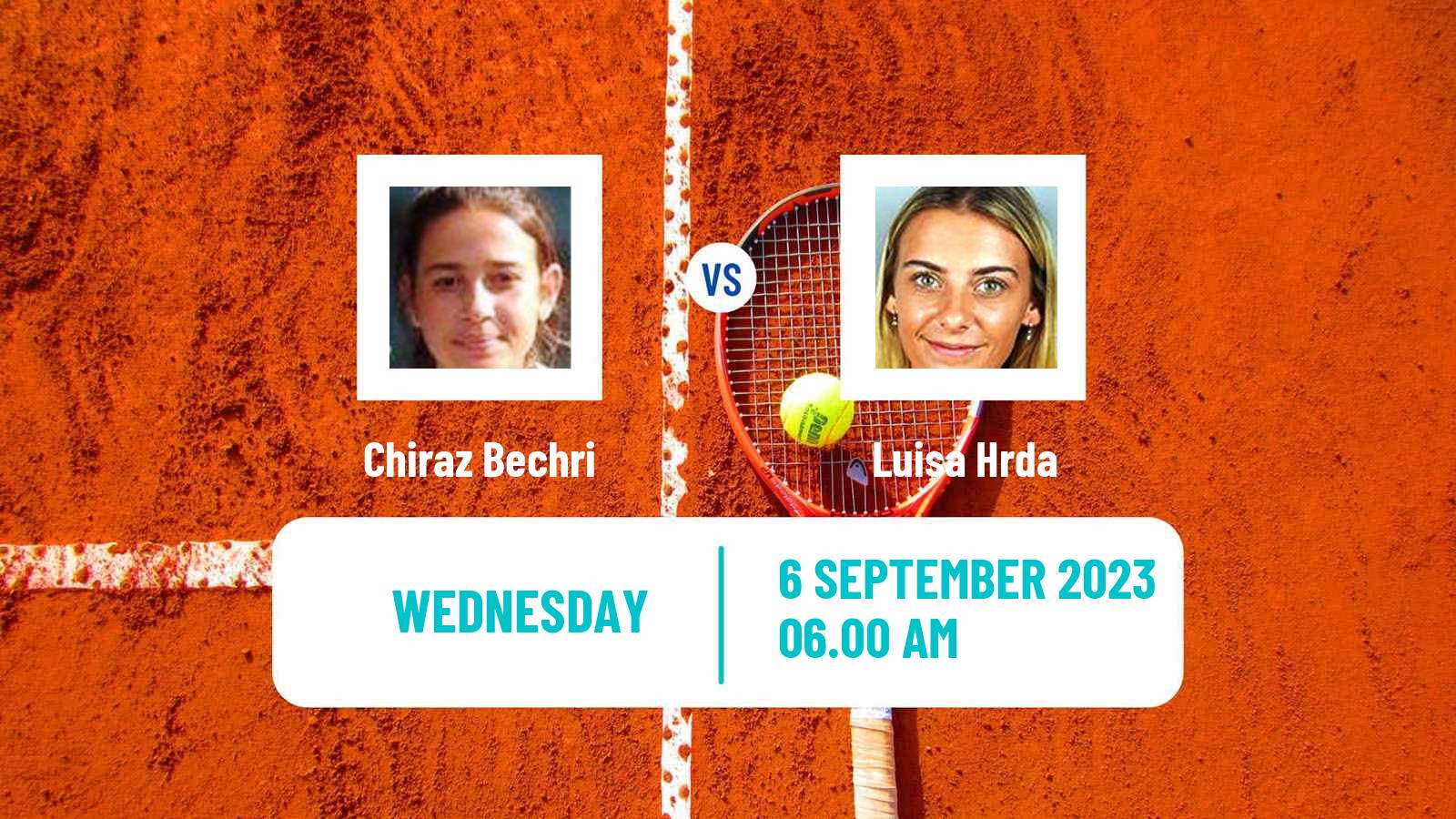 Tennis ITF W15 Monastir 31 Women Chiraz Bechri - Luisa Hrda