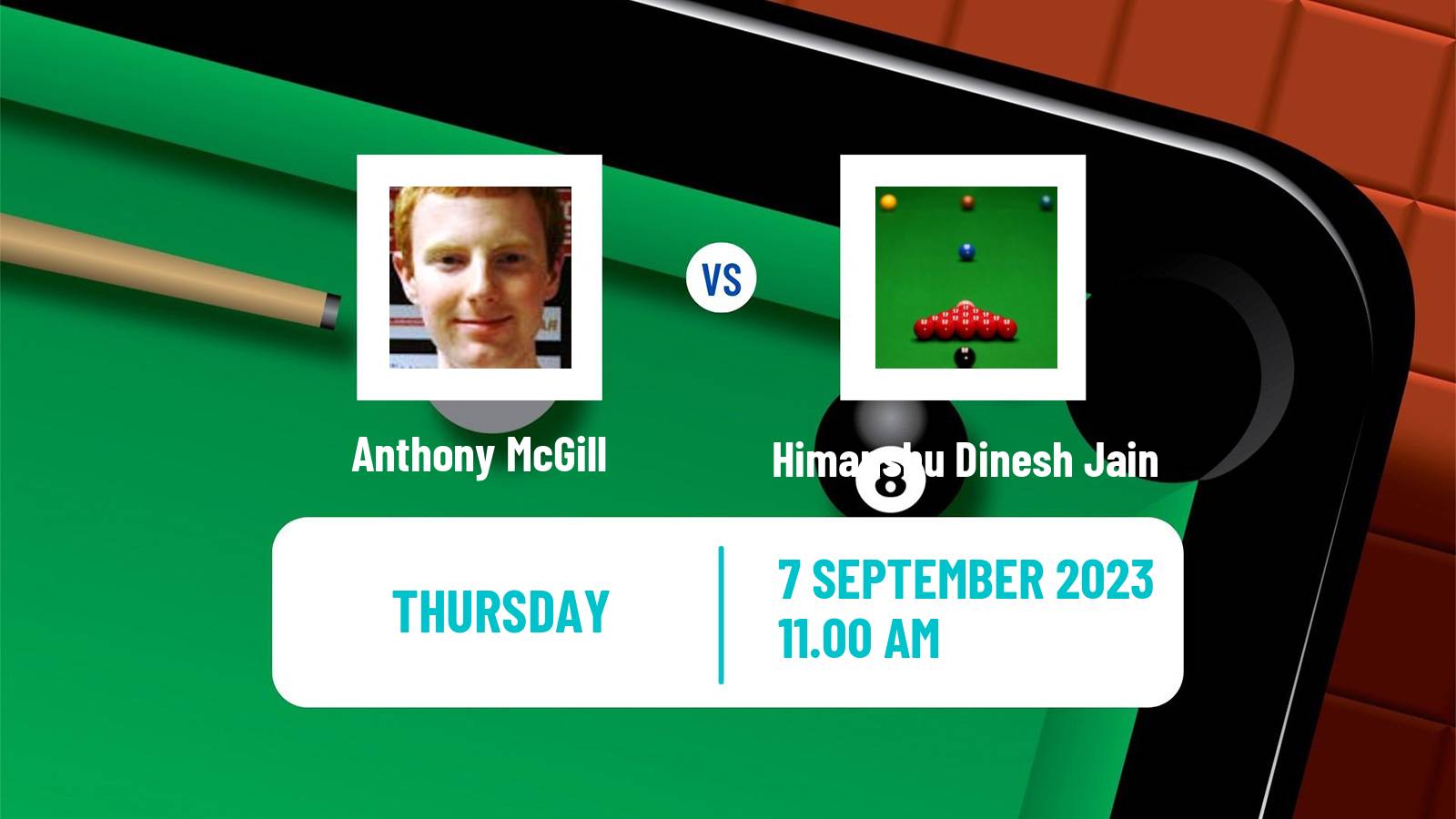 Snooker English Open Anthony McGill - Himanshu Dinesh Jain